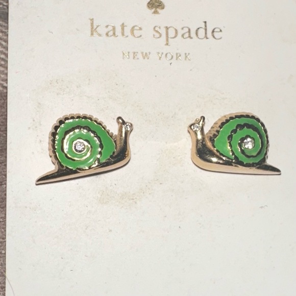 kate spade Jewelry - Kate Spade Garden Party Snail Earrins NWT